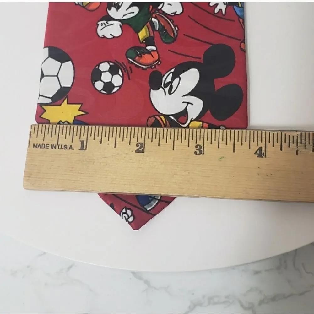 DISNEY MICKEY MOUSE Balance Inc. SOCCER Neck Tie
